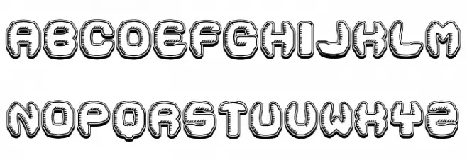 Flying Saucer Regular Schriftart Groß