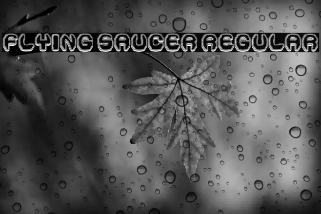 Flying Saucer Regular Font examples