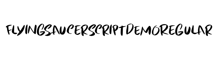 Flying Saucer Script DEMO Regular  font caratteri gratis