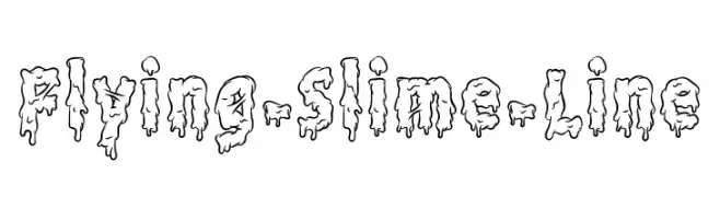 Flying-Slime-Line  Скачать бесплатные шрифты
