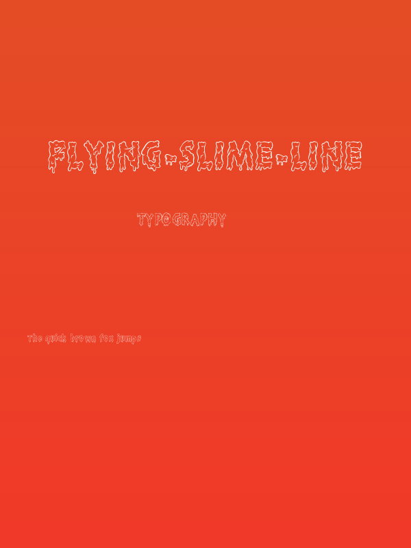 Flying-Slime-Line Poster