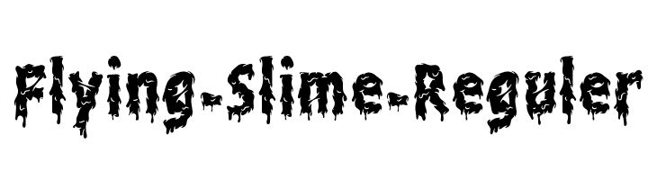 Flying-Slime-Reguler  font caratteri gratis