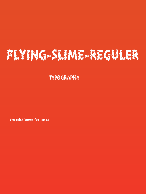 Flying-Slime-Reguler Poster