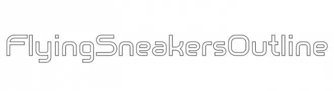 Flying Sneakers Outline  नि: शुल्क फ़ॉन्ट्स डाउनलोड