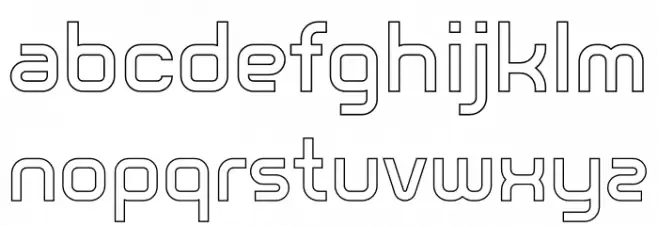 Flying Sneakers Outline خط أحرف صغيرة