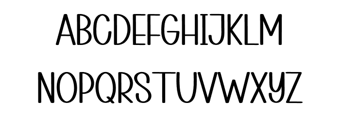 Flying Star Font LOWERCASE