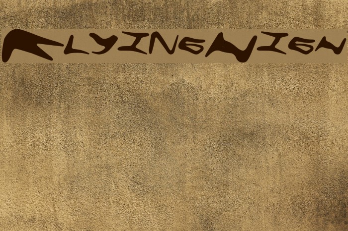 FlyingHigh Font examples
