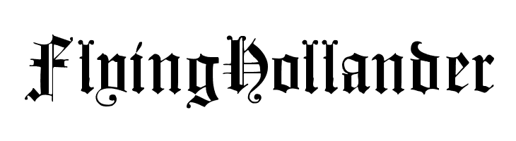 FlyingHollander Font