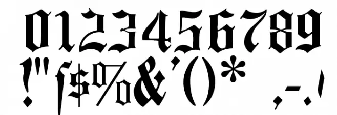 FlyingHollander フォント その他の文字