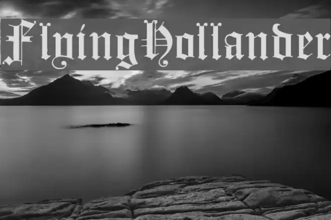 FlyingHollander フォント examples