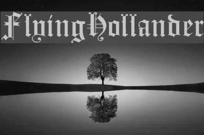 FlyingHollander フォント examples
