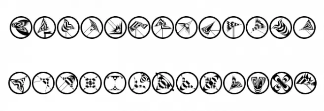 FlyingOpArts Schriftart Groß
