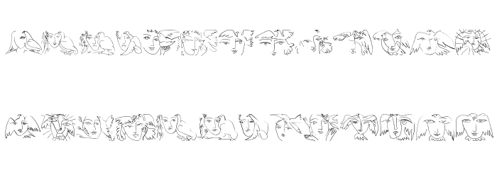 FlyingWomen Font LOWERCASE