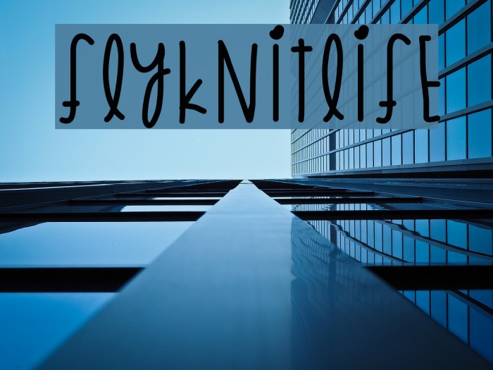 FlyknitLife Font examples