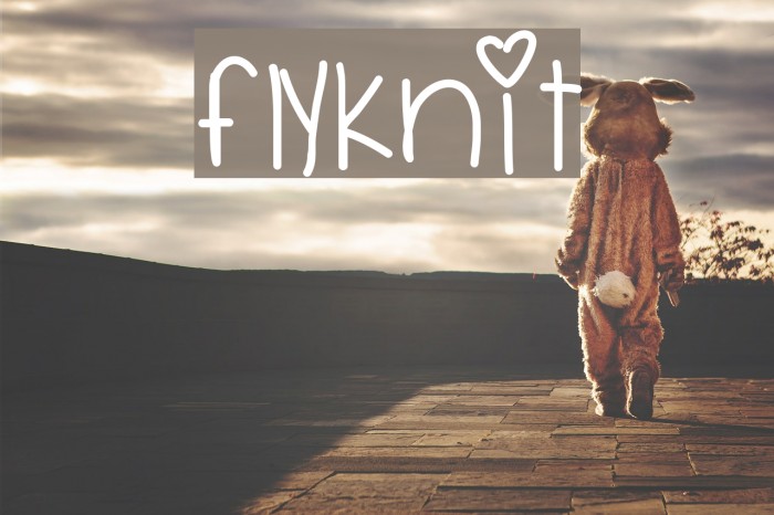 Flyknit Font examples