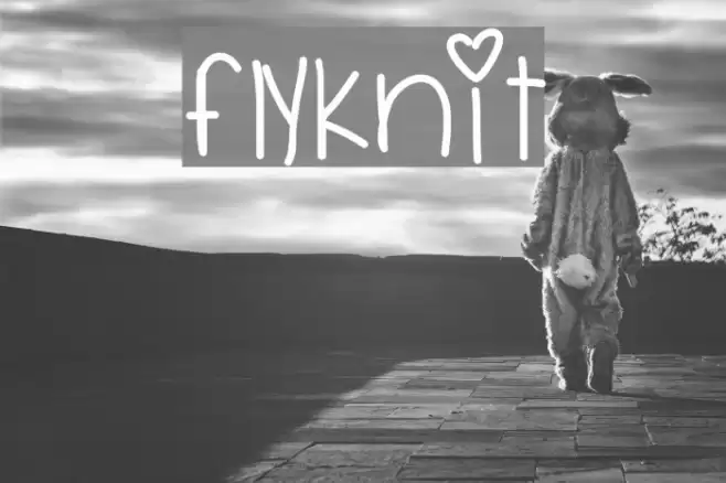 Flyknit Font examples