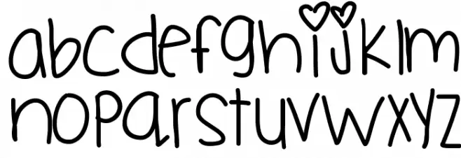 Flyknit Font Litere mici