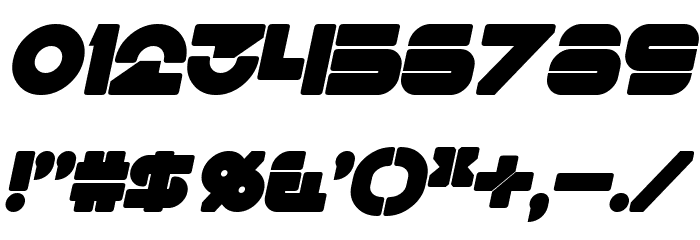 Flynn Bold Italic Font OTHER CHARS