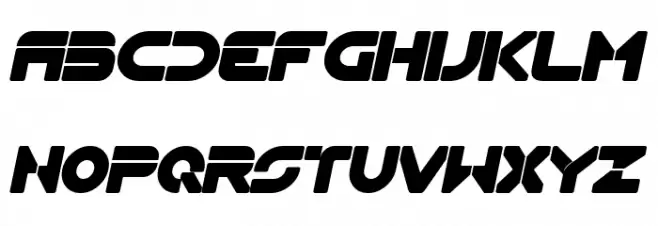 Flynn Bold Italic フォント 大文字