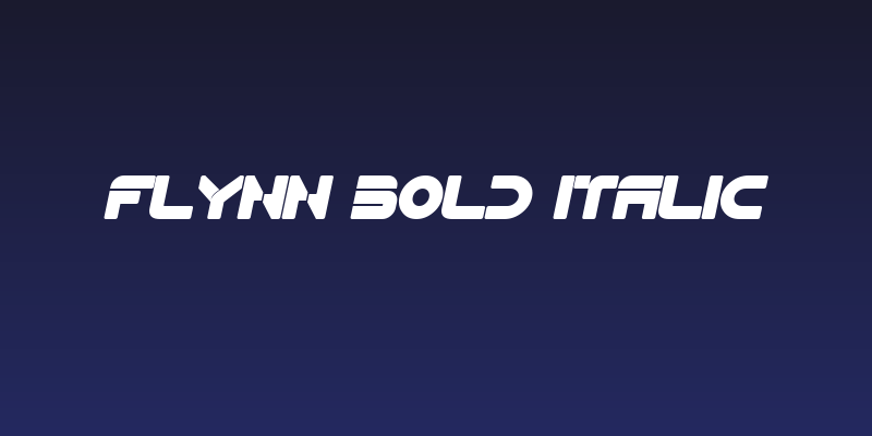 Flynn Bold Italic Social Header