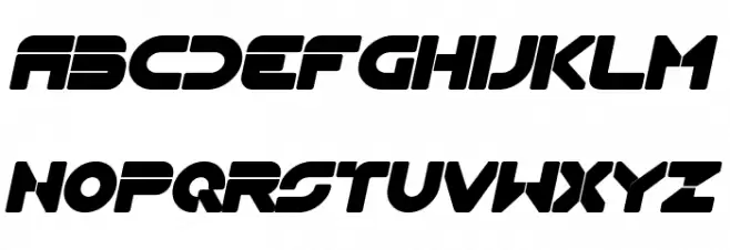 Flynn Bold Italic Fuentes MINÚSCULAS