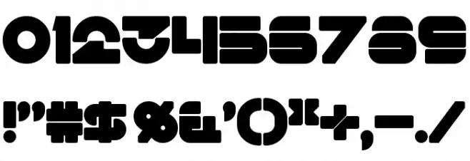 Flynn Bold Font OTHER CHARS