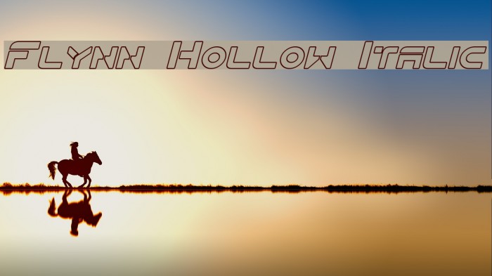 Flynn Hollow Italic Example 1