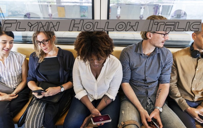 Flynn Hollow Italic Example 2