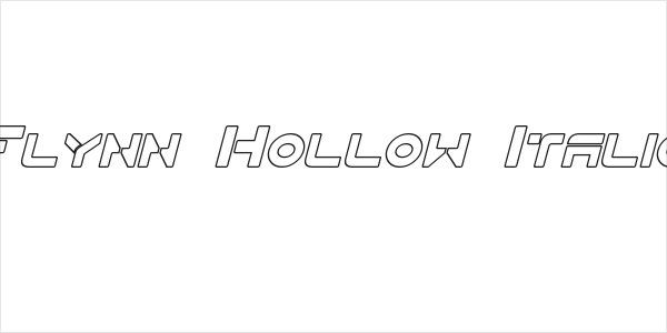 Flynn Hollow Italic Logo