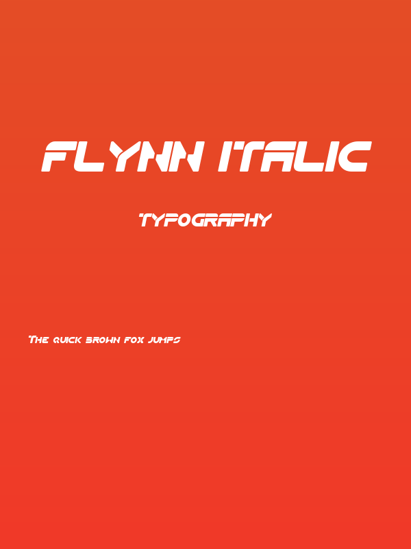 Flynn Italic Poster