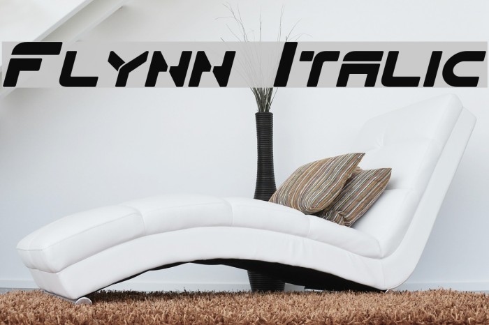 Flynn Italic Font examples