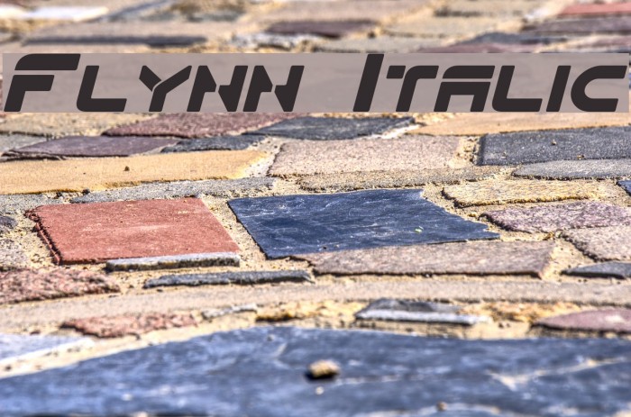 Flynn Italic Font examples