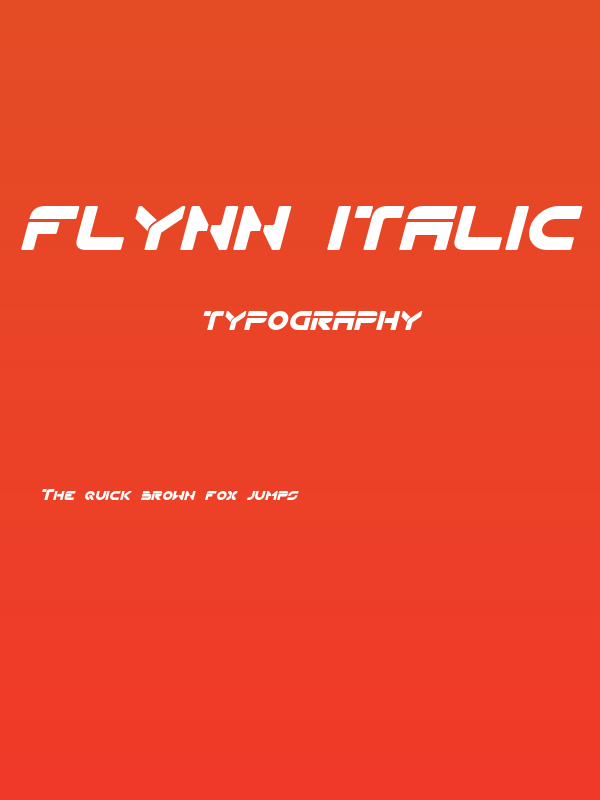 Flynn Italic Poster