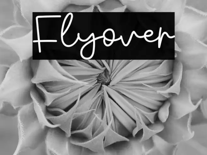 Flyover Font examples