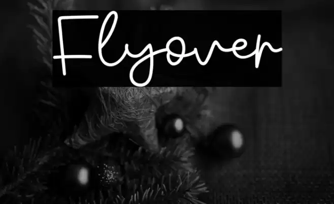 Flyover Font examples