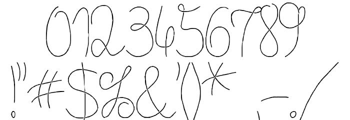 Flypflop Font OTHER CHARS