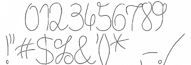 Flypflop Font OTHER CHARS