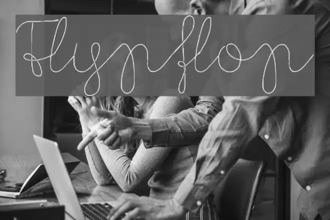 Flypflop Font examples