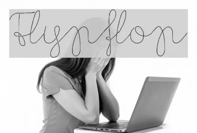 Flypflop Font examples