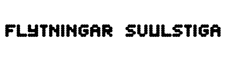 Flytningar Svulstiga Font