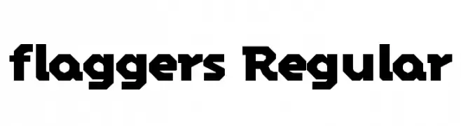 flaggers Regular  font caratteri gratis