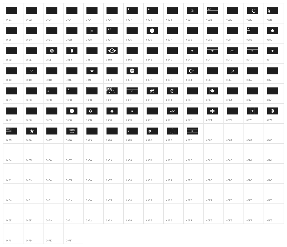 flags color world Character Map