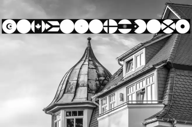 flags world color Font examples