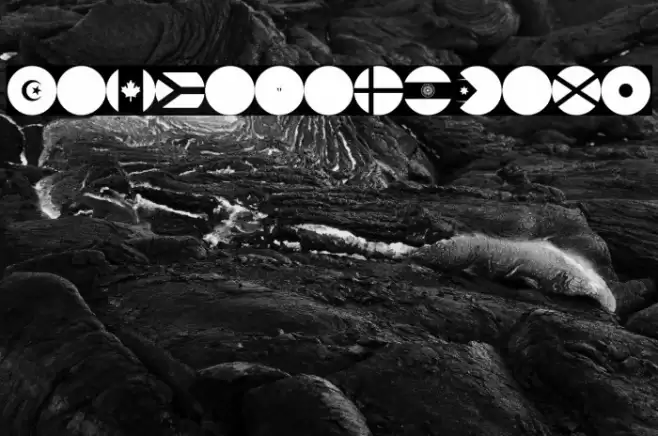 flags world color Font examples