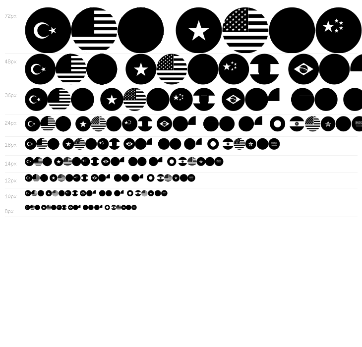 flags world color Waterfall