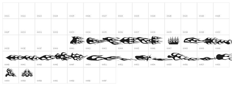 flamez by marioz Character Map