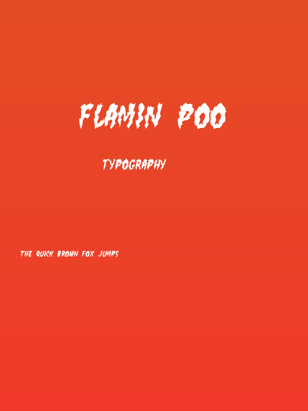 flamin poo Poster