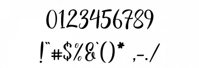 flashback Font OTHER CHARS