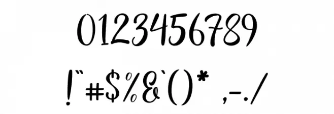 flashback Font OTHER CHARS