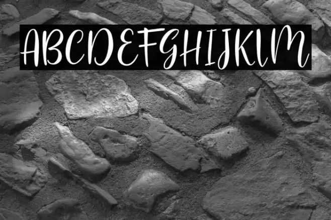 flashback Font examples